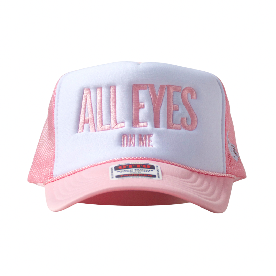 All Eyes On Me Pink Trucker