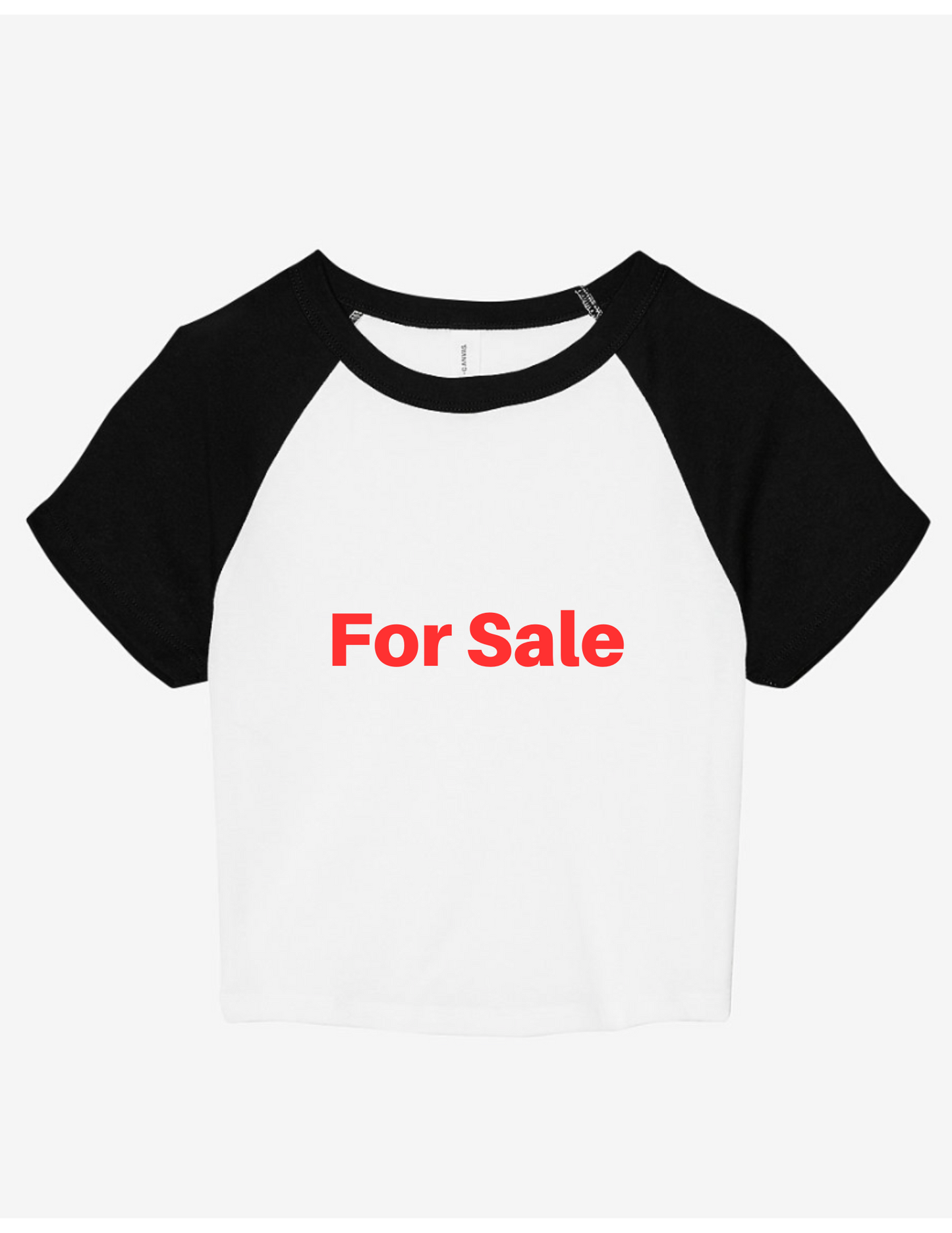 Black and White Raglan Baby Tee