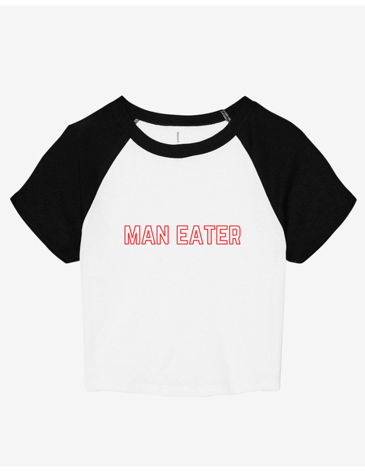 Black and White Raglan Baby Tee