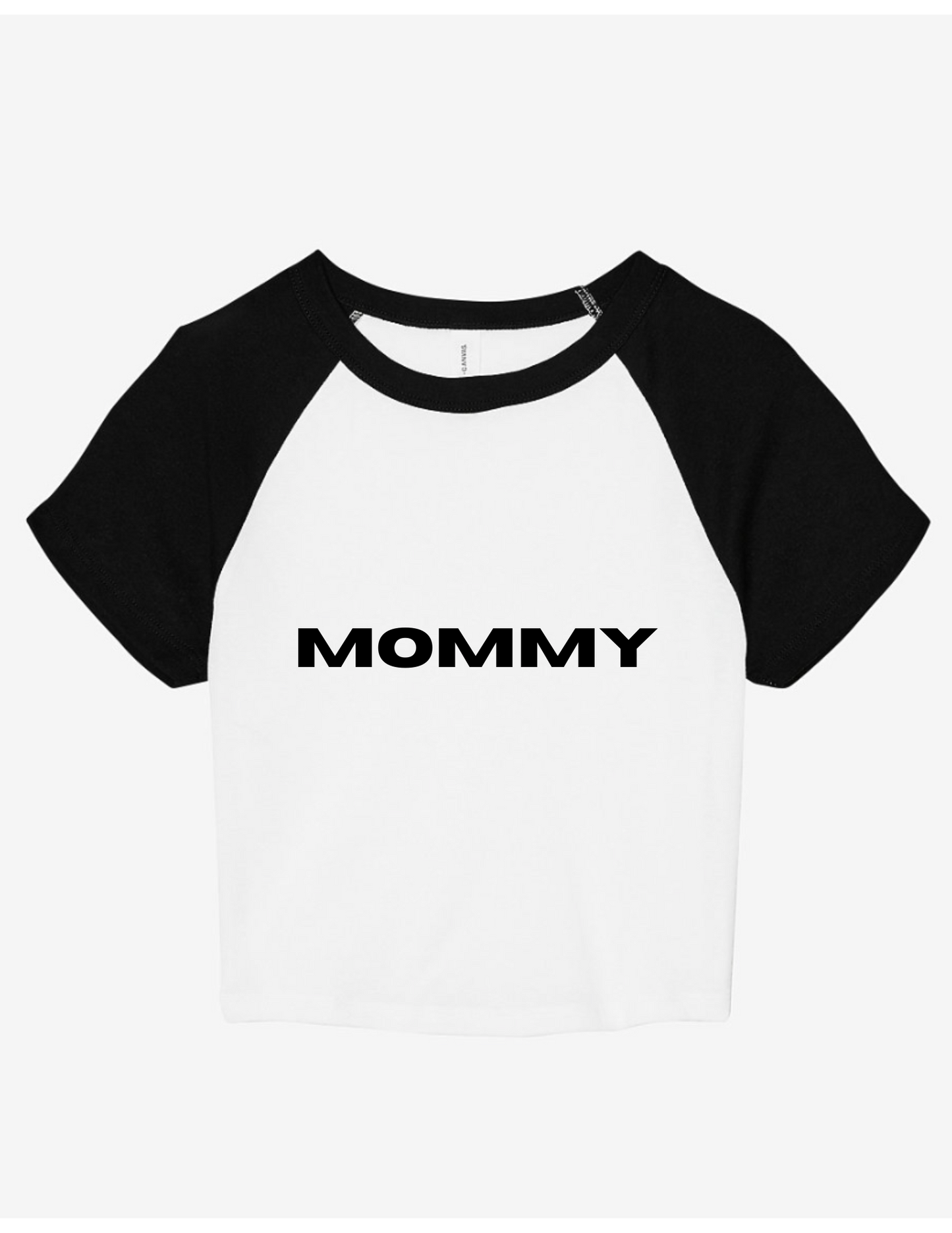 Black and White Raglan Baby Tee